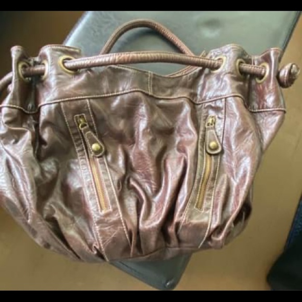 Brown shoulder bag